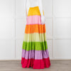 Sundress Rainbow Tiered Maxi Skirt