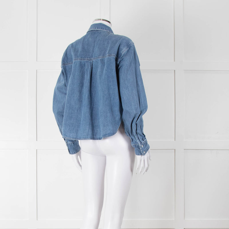 Veronica Beard Blue Denim Shirt