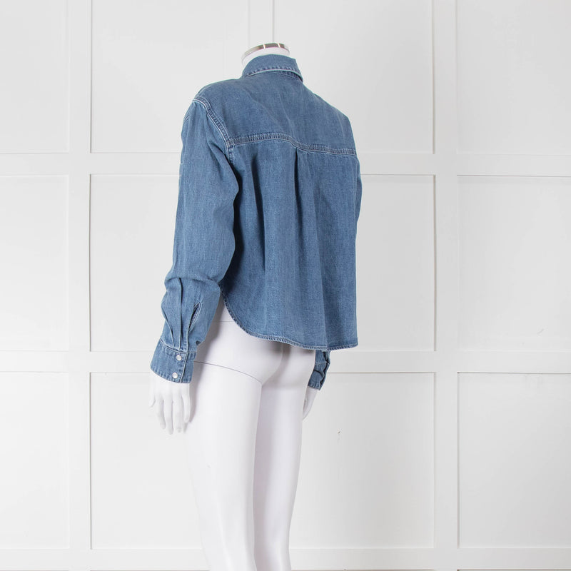 Veronica Beard Blue Denim Shirt
