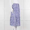 Rails Blue and White Cotton Geometric Print Midi Skirt