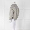 Isabel Marant Grey Contrast Knit Jumper