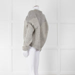 Isabel Marant Grey Contrast Knit Jumper