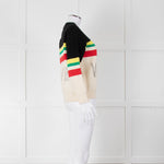 Sandro Cream "WORLD LOVER" Jumper