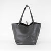 The Row Black Leather Park Tote Three