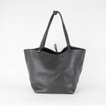 The Row Black Leather Park Tote Three
