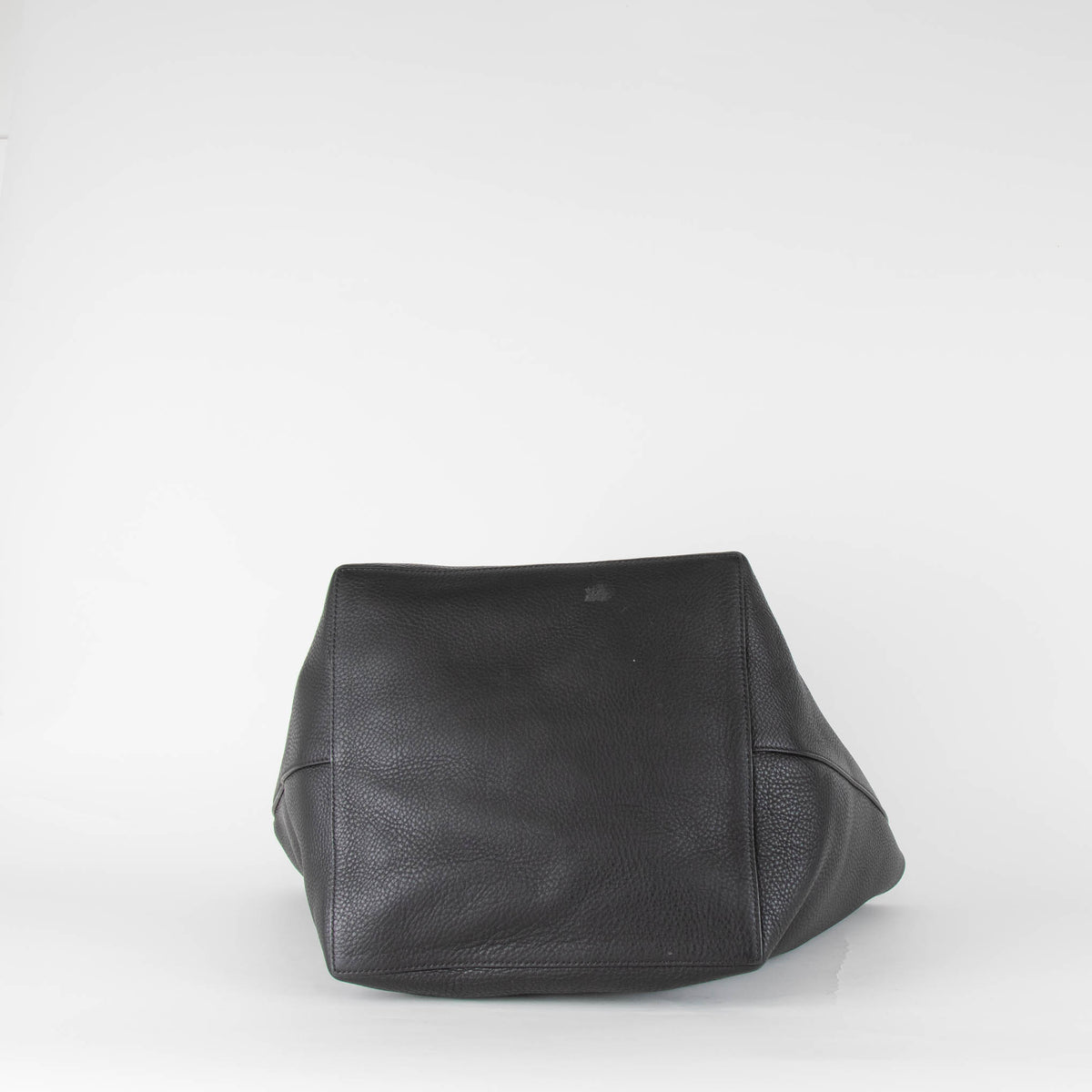 The Row Black Leather Park Tote Three