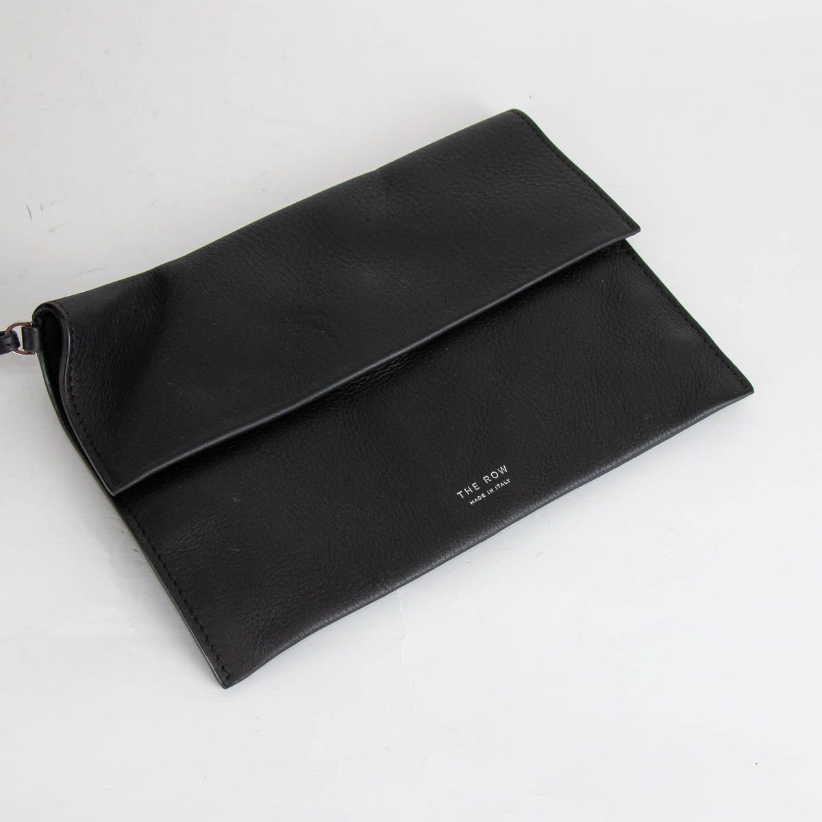 The Row Black Leather Park Tote Three