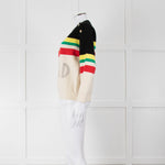 Sandro Cream "WORLD LOVER" Jumper