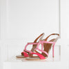 Malone Souliers Pink Grey Strappy Heeled Sandals