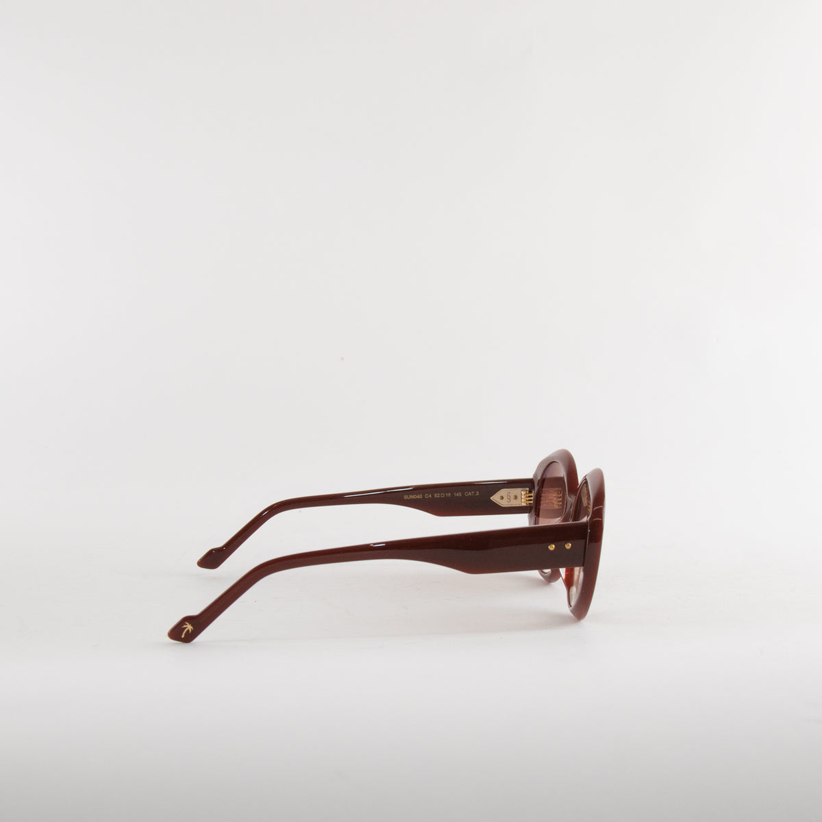 Sunday Somewhere Maroon Amelia Sunglasses