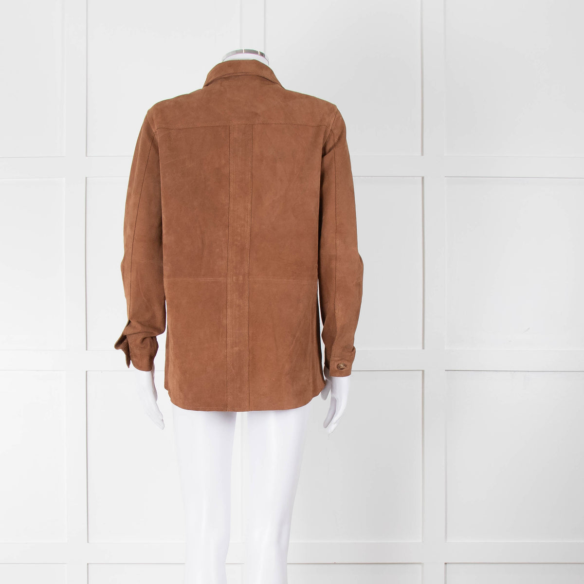 Sezane 'Will Forever' Tan Suede Hidden Pocket Jacket