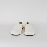 The Row Cream Soft Leather Canal Loafers