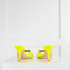 Malone Souliers Neon Lime Square Toe Mules