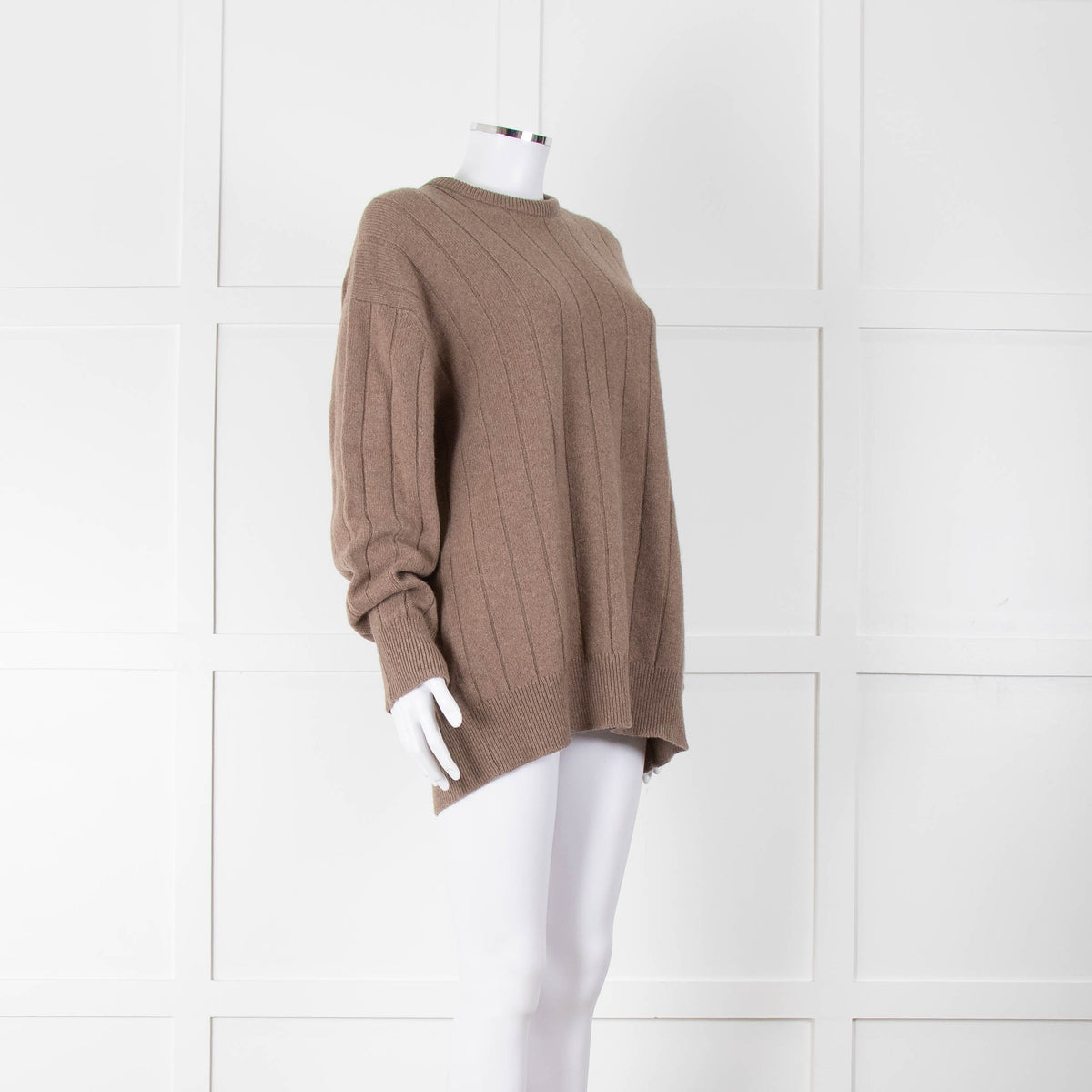 &Daughter Brown Cable Round neck Jumper