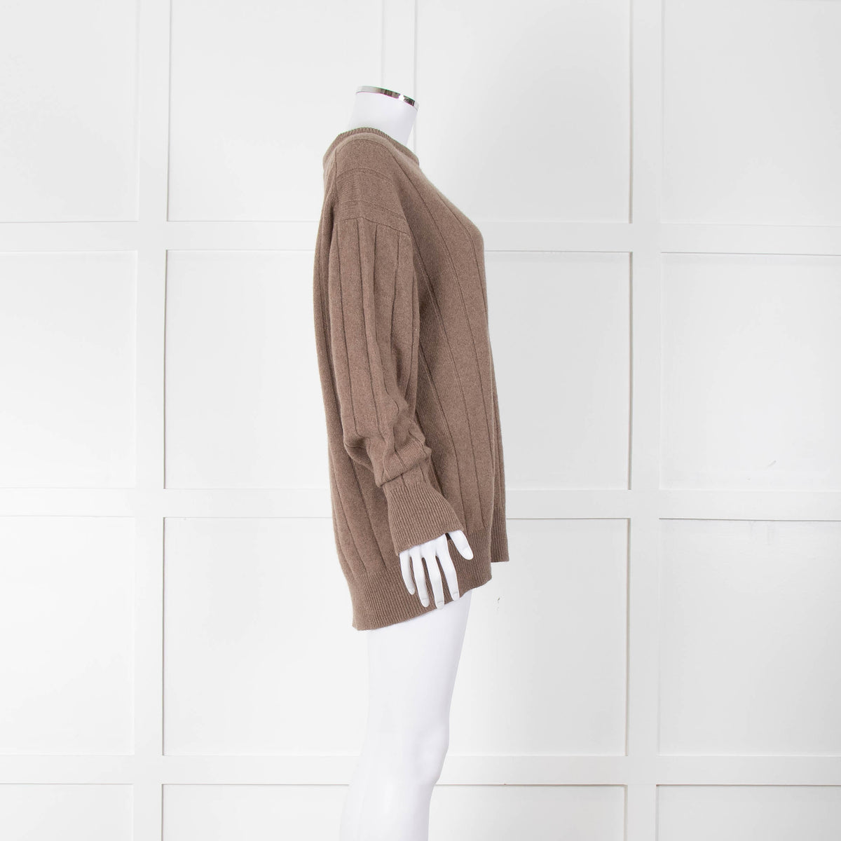&Daughter Brown Cable Round neck Jumper