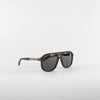Gucci Black Sunglasses With Gold Hardware on Arms