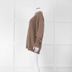 &Daughter Brown Cable Round neck Jumper
