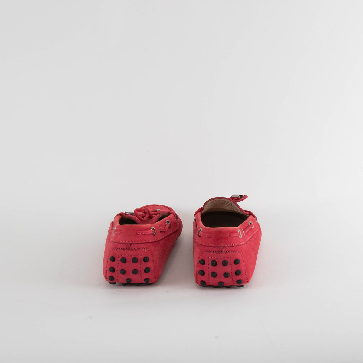 Tod's Red Suede Gommino Loafers