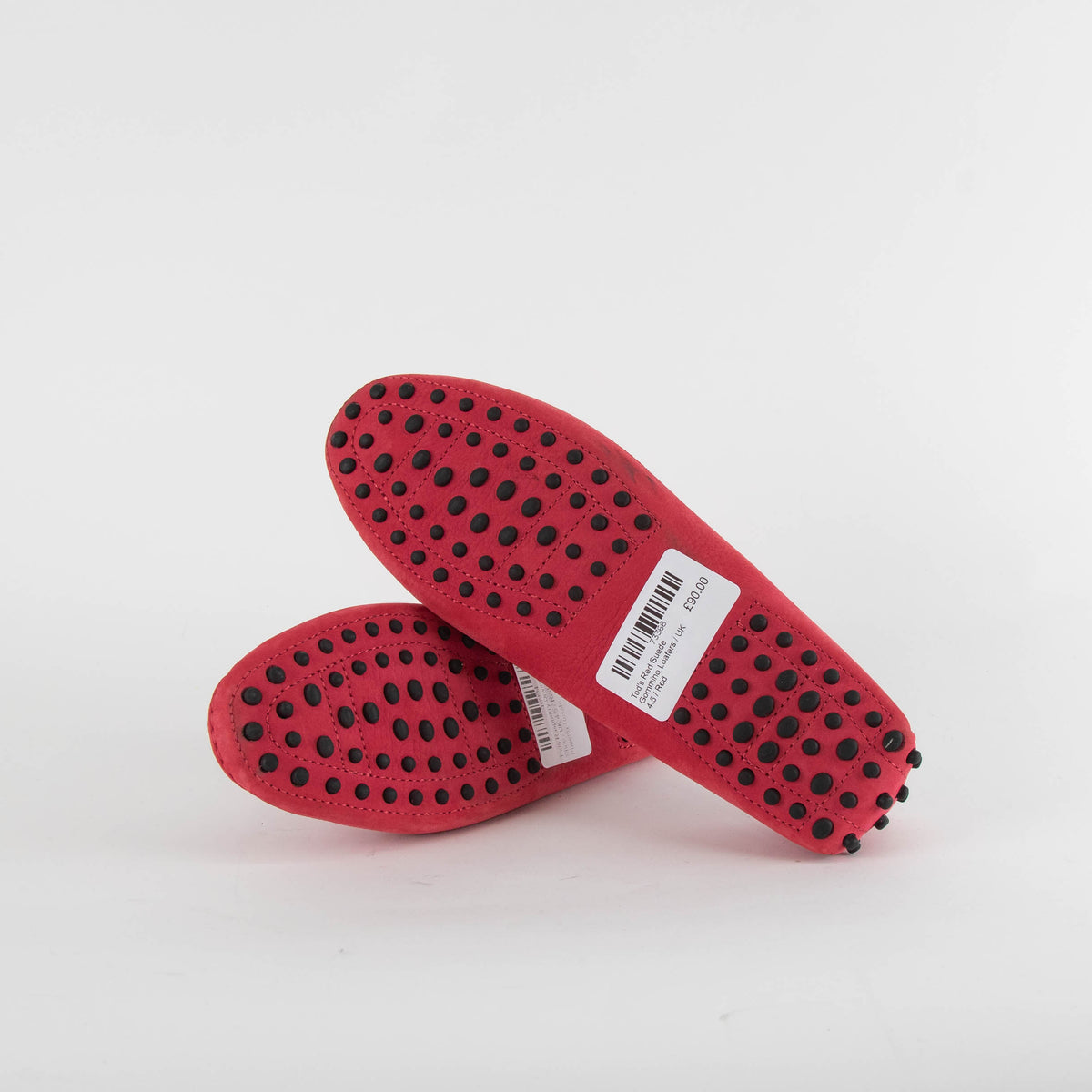 Tod's Red Suede Gommino Loafers