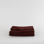 Lanvin Burgundy Brown Suede Crossbody Bag