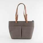 Michael Kors Brown MK Logo Top Handle Bag