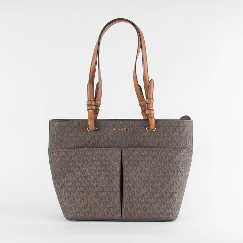 Michael Kors Brown MK Logo Top Handle Bag