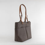 Michael Kors Brown MK Logo Top Handle Bag