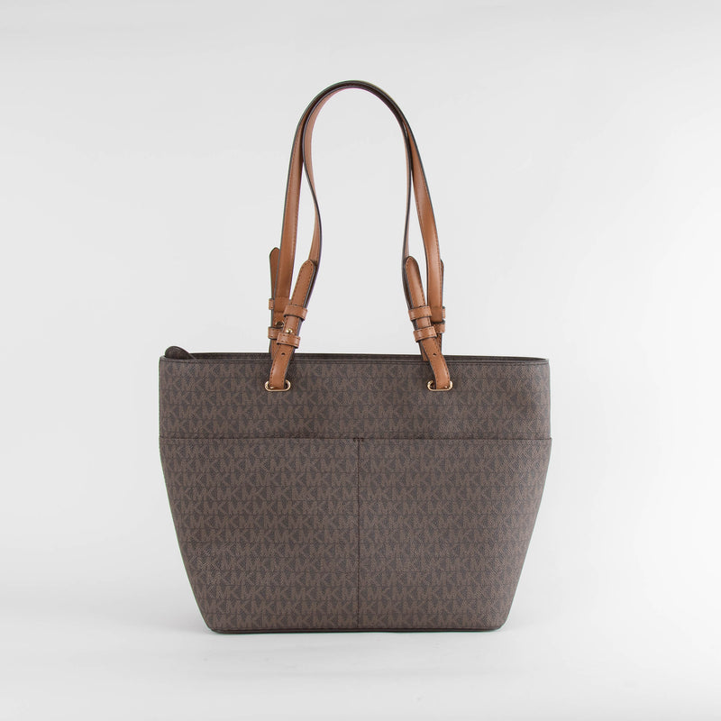 Michael Kors Brown MK Logo Top Handle Bag