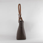 Michael Kors Brown MK Logo Top Handle Bag