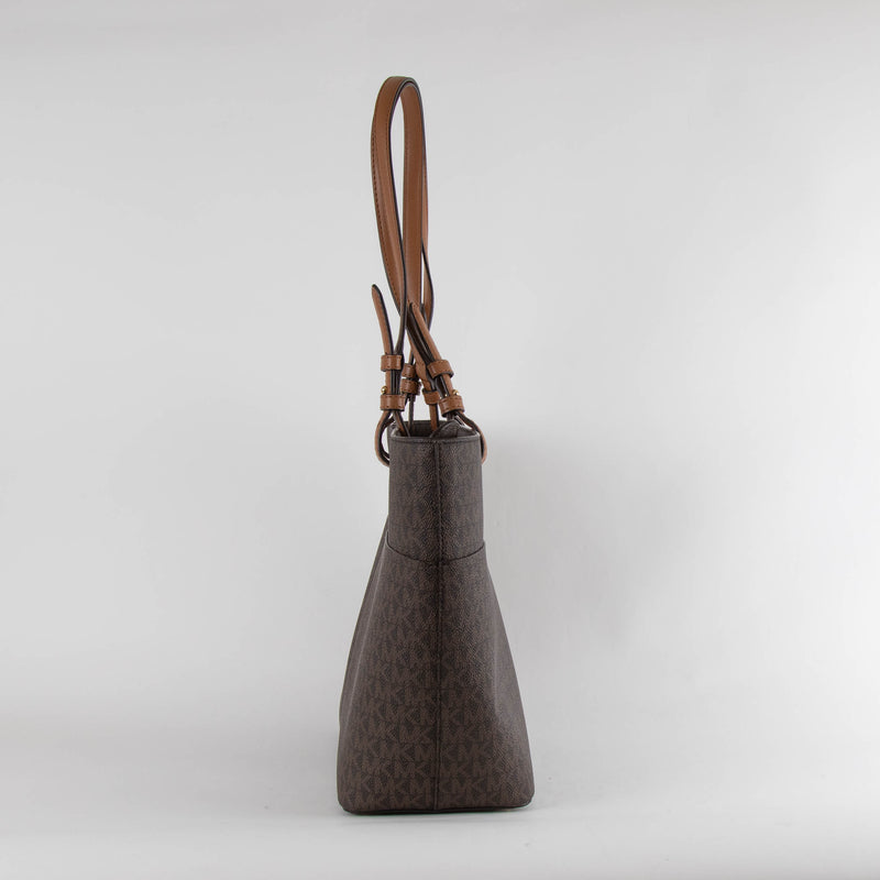 Michael Kors Brown MK Logo Top Handle Bag