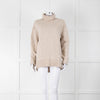 &Daughter Beige Wool Roll Neck Jumper