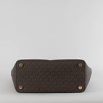 Michael Kors Brown MK Logo Top Handle Bag