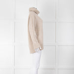 &Daughter Beige Wool Roll Neck Jumper
