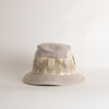 Hermes Beige Canvas Snake Leather Trim Hat