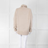 &Daughter Beige Wool Roll Neck Jumper