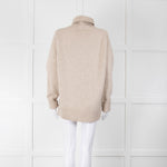 &Daughter Beige Wool Roll Neck Jumper