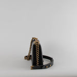 Chanel Black Leather Reverso Boy Bag