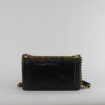 Chanel Black Leather Reverso Boy Bag