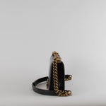 Chanel Black Leather Reverso Boy Bag