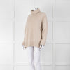 &Daughter Beige Wool Roll Neck Jumper
