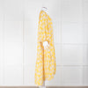 Borgo De Nor Yellow White Floral Long Sleeve Maxi Dress