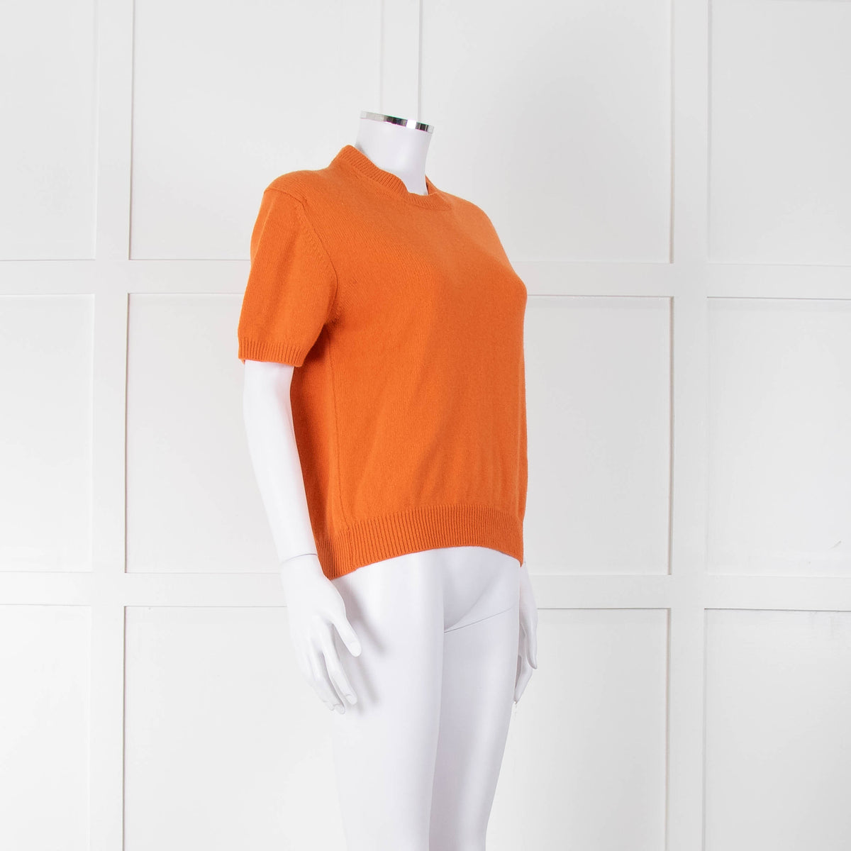 &Daughter Tangerine Shortsleeve Wool Jumper