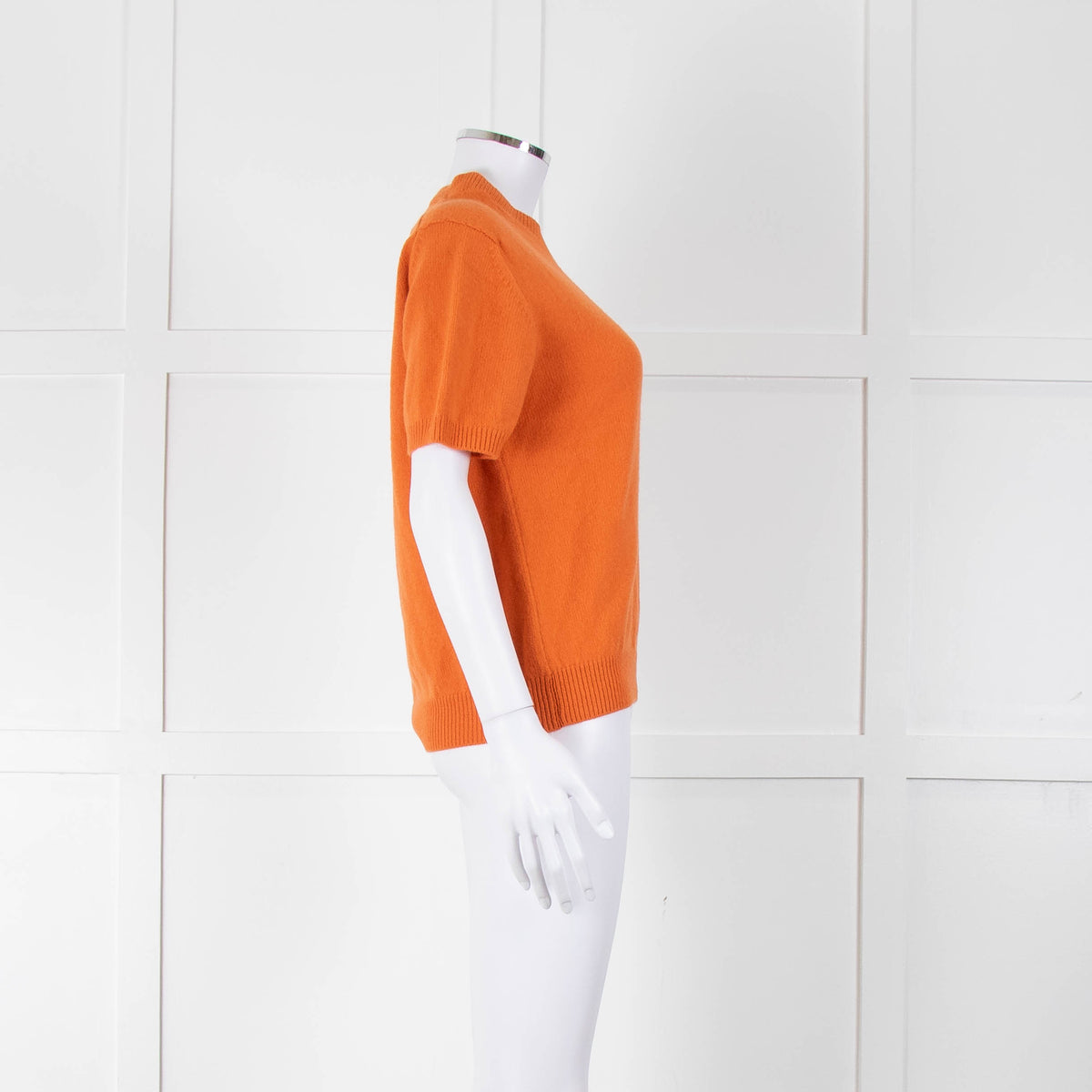 &Daughter Tangerine Shortsleeve Wool Jumper
