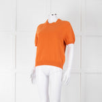 &Daughter Tangerine Shortsleeve Wool Jumper