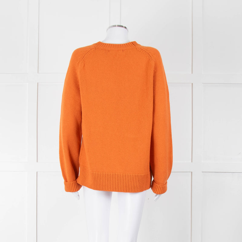 &Daughter Tangerine Longsleeve Wool Jumper