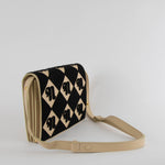 Nanushka The Concertina Beige Diamond Tufted Napa Crossbody