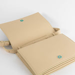 Nanushka The Concertina Beige Diamond Tufted Napa Crossbody