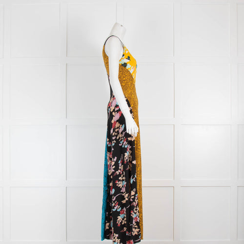 DVF Multi Coloured Patterned Sleeveless Dress