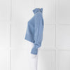 &Daughter Pale Blue Cropped Wool Jumper