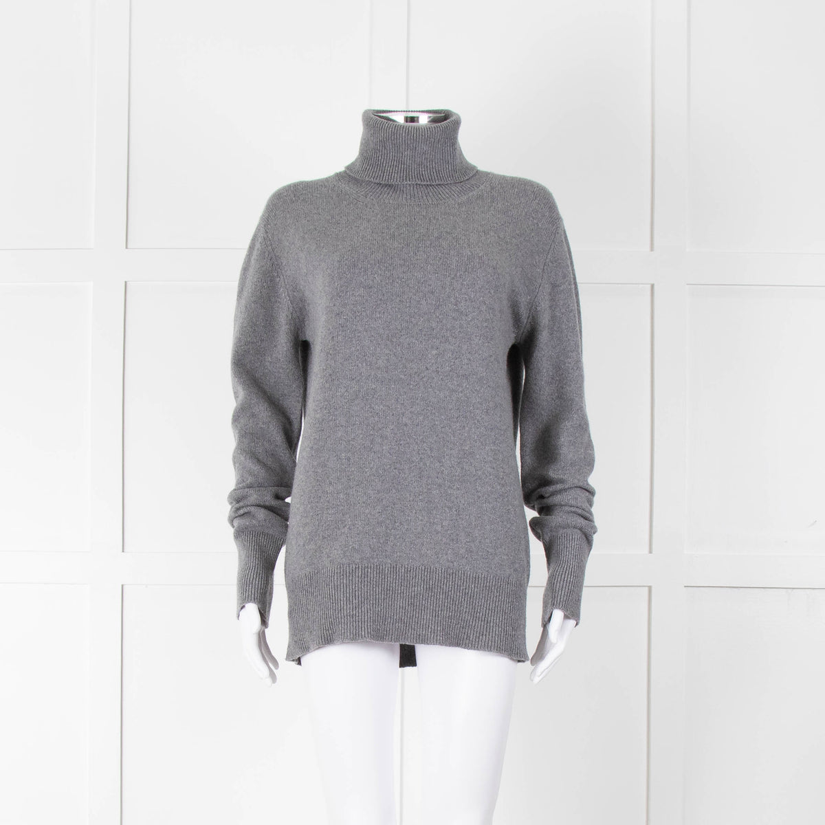 &Daughter Grey Slouch Roll Neck Jumper